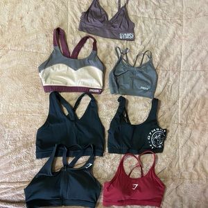 Assorted Gymshark Sports Bras Size M